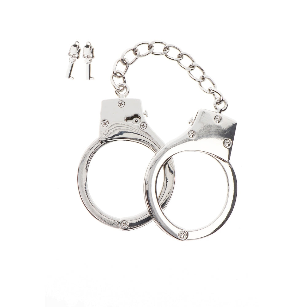 Catuse Taboom Bondage Essentials Argintii - Include doua chei - Design ajustabil, perfect pentru jocurile de supunere