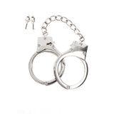 Catuse Taboom Bondage Essentials Argintii - Include doua chei - Design ajustabil, perfect pentru jocurile de supunere