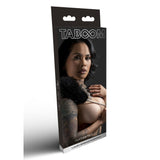 Gadilitor Taboom Bondage cu Pene Negre - pene moi de curcan pentru placere intensificata - ideal pentru jocuri BDSM in cuplu