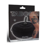 Scaun gonflabil cu vibratii TABOOM pentru placere intensa si control wireless, Negru