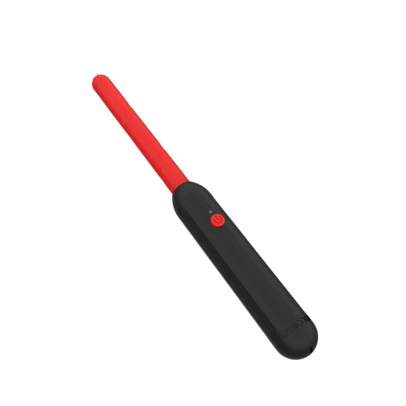 Baton Electrosoc Taboom Prick Stick Rosu - 3500 volti, 1 miliamper, 3.5 wati - ideal pentru jocuri BDSM in cuplu - baterie reincarcabila USB