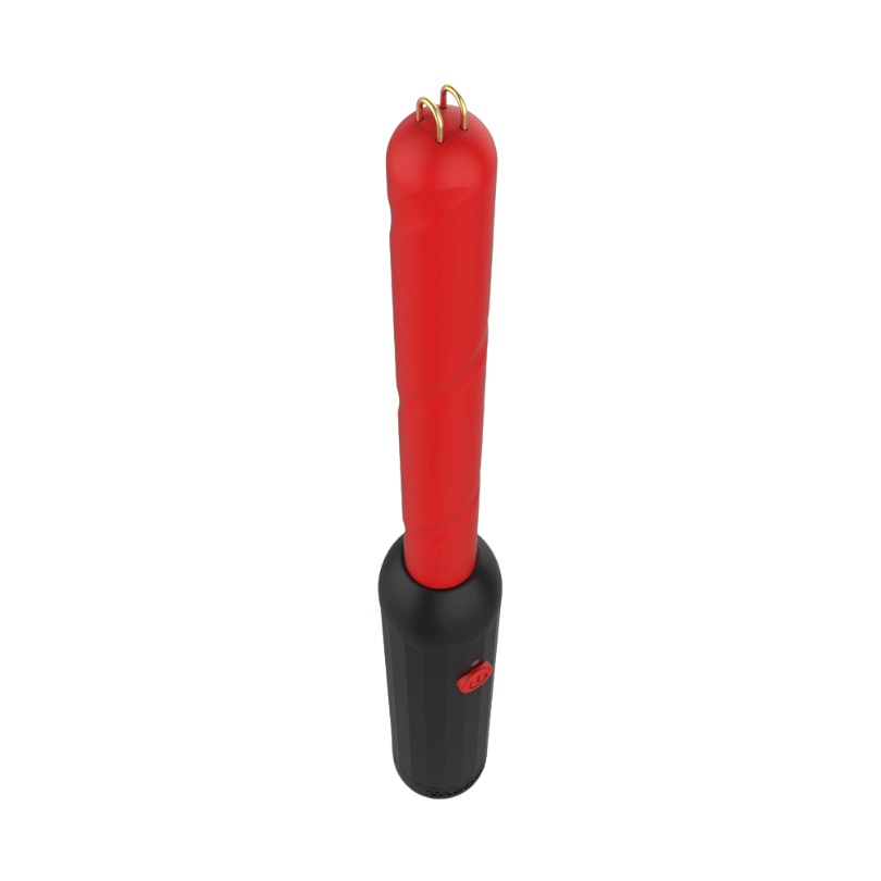 Baton Electrosoc Taboom Prick Stick Rosu - 3500 volti, 1 miliamper, 3.5 wati - ideal pentru jocuri BDSM in cuplu - baterie reincarcabila USB