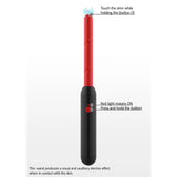 Baton Electrosoc Taboom Prick Stick Rosu - 3500 volti, 1 miliamper, 3.5 wati - ideal pentru jocuri BDSM in cuplu - baterie reincarcabila USB