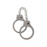 Catuse Taboom Bondage Essentials Argintii cu Strasuri - Include doua chei si saculet de depozitare - Ideal pentru jocuri de supunere in stil