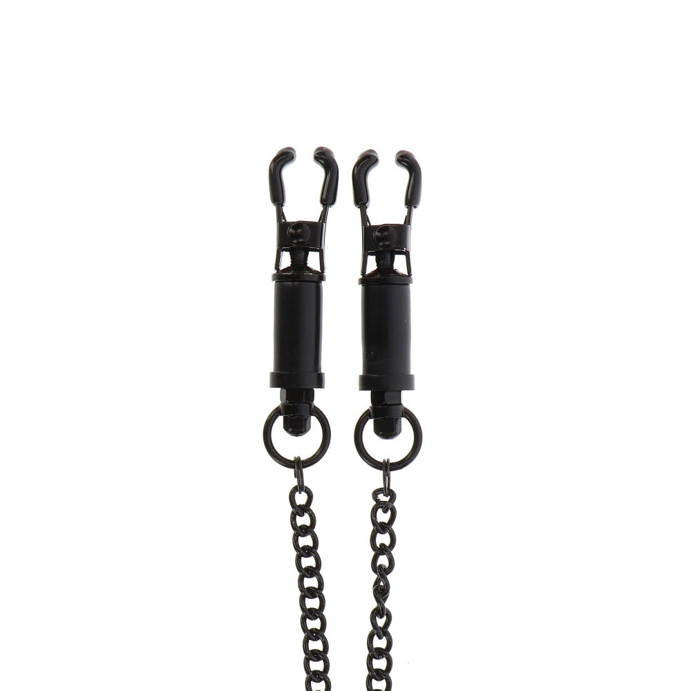 Clame pentru Sfarcuri Reglabile Taboom Heavy Duty Negru - concepute pentru utilizatori avansati, ideale pentru stimulare intensa - twist-to-close sistem de prindere - realizat din pateriale rezistente
