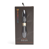 Vibrator Clasic Deux Bullets, Negru, 12 Moduri Vibratii, 16 cm