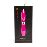 Vibrator Clasic Deux Bullets, Roz, 12 Moduri Vibratii, 16 cm