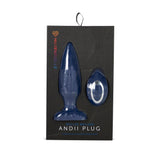 Dop Anal cu Vibratii SMART Andii Roller Butt Plug, Albastru, 11 Moduri Vibratii, 4 Moduri Viteza