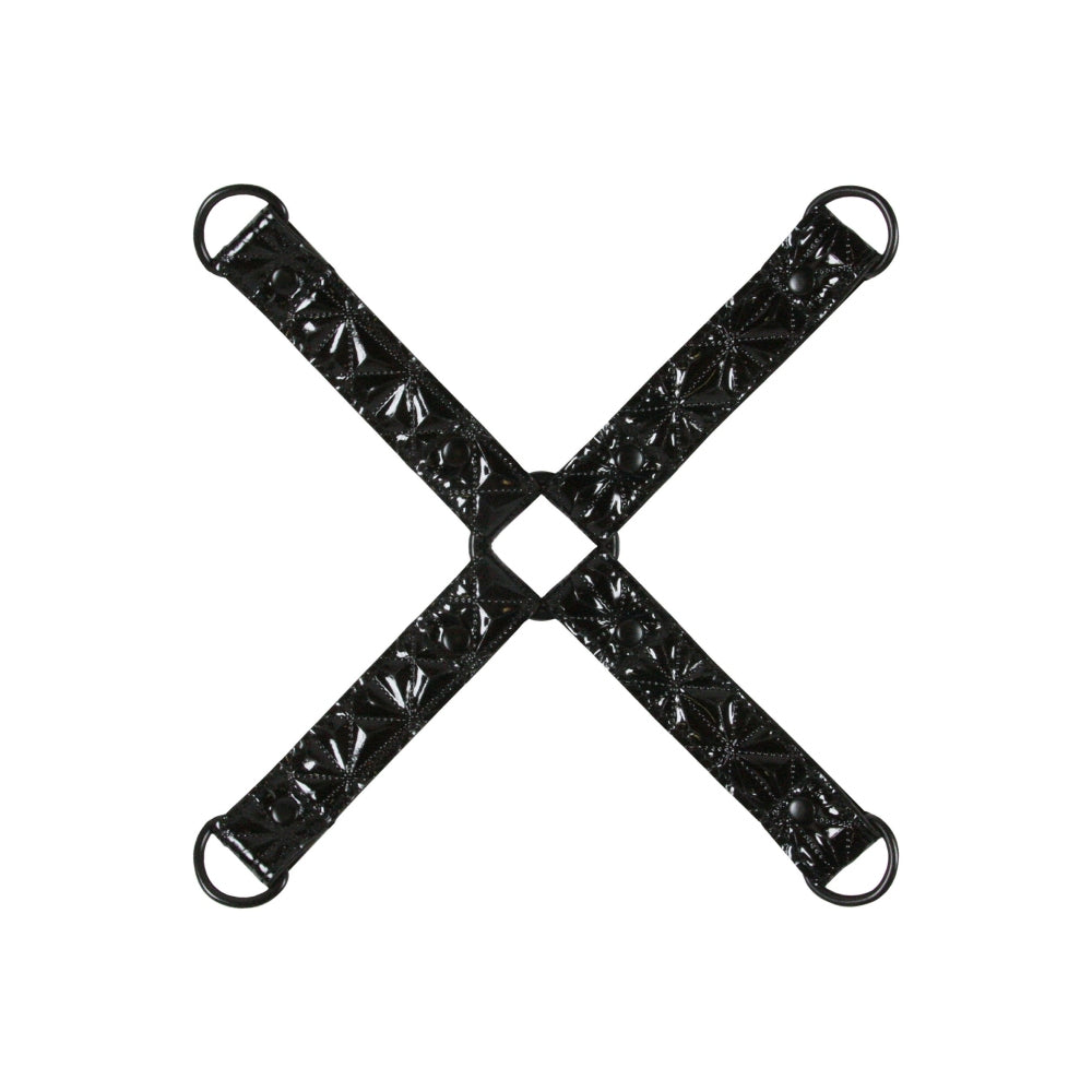 Catuse BDSM Bondage Hogtie Dream Toys Vinil Maini & Picioare Sinful, Negru