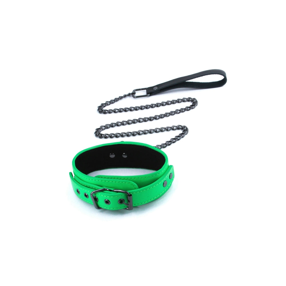 Zgarda si Lesa de Piele Electra, Verde