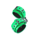 Catuse BDSM Bondage Reglabile de Piele Electra Verde
