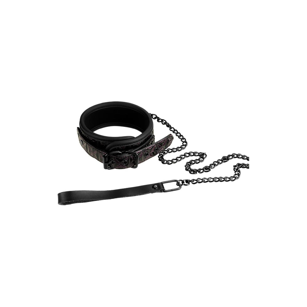 Zgarda - Lesa Blaze, Negru Chrome, Neoprene moale, fara nichel, complet reglabil