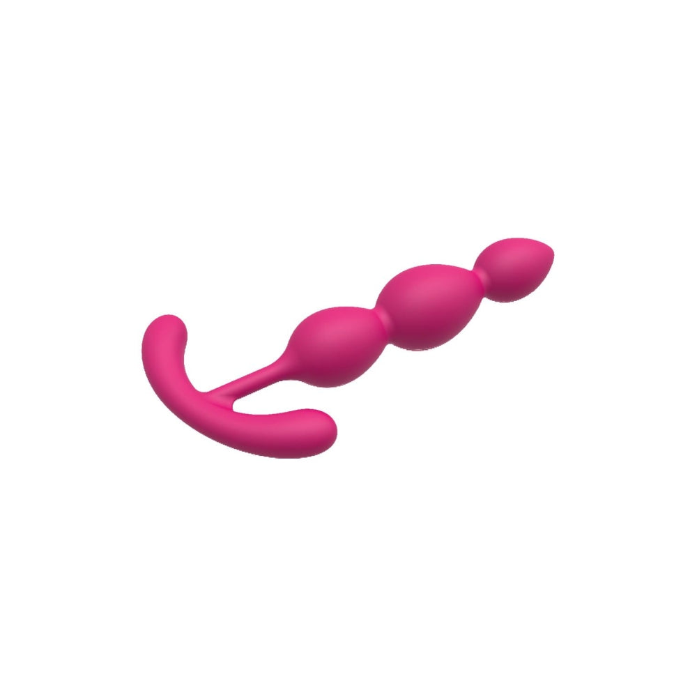 Bile Anale Dreamtoys Essentials Silky Smooth T-Teardrop, Roz, 14 cm