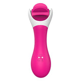 Vibrator Clitoridian Dream Toys Vibes of Love, Roz, 9 Moduri Vibratii, 9 Moduri Rotatii, Impermeabil, Reincarcabil, Mimica stimulare orala, 14.5 cm