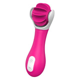 Vibrator Clitoridian Dream Toys Vibes of Love, Roz, 9 Moduri Vibratii, 9 Moduri Rotatii, Impermeabil, Reincarcabil, Mimica stimulare orala, 14.5 cm