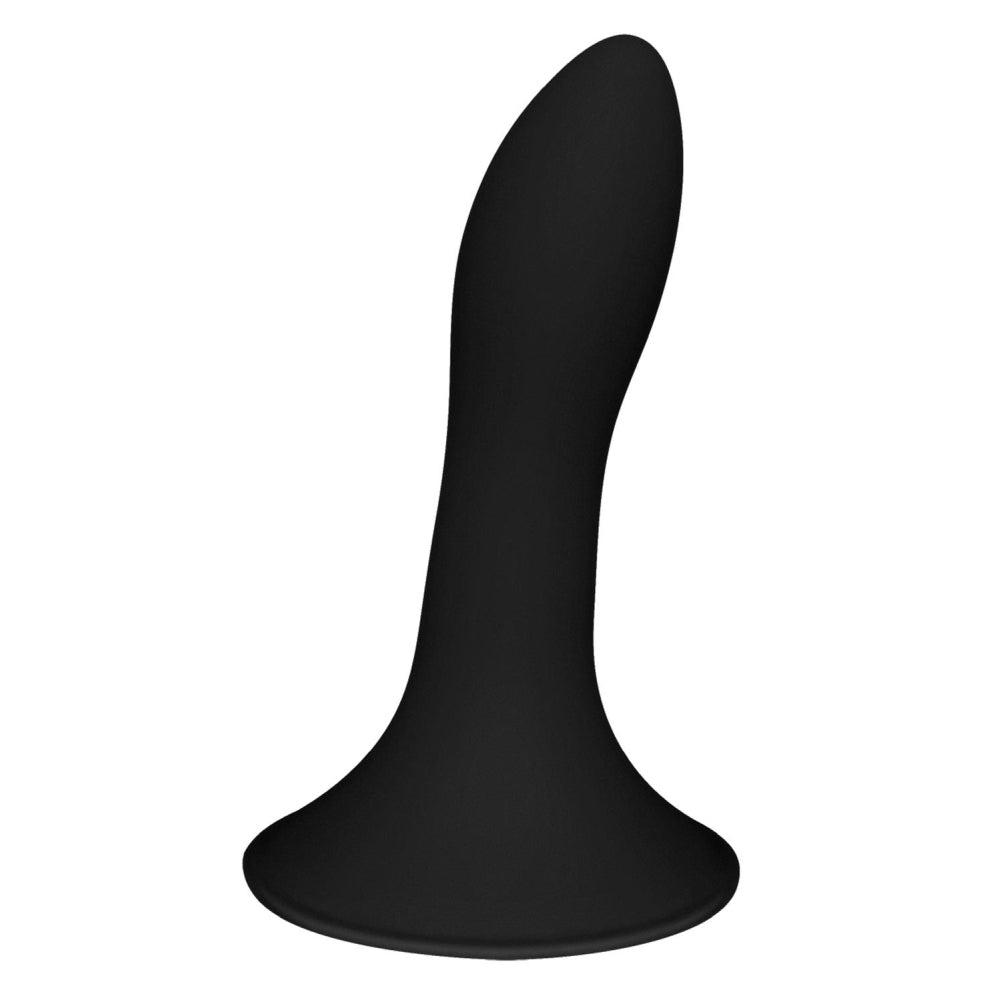 Dildo Clasic Dreamtoys - Negru, 13 cm - Termoreactiv - Dubla densitate - Baza cu ventuza puternica
