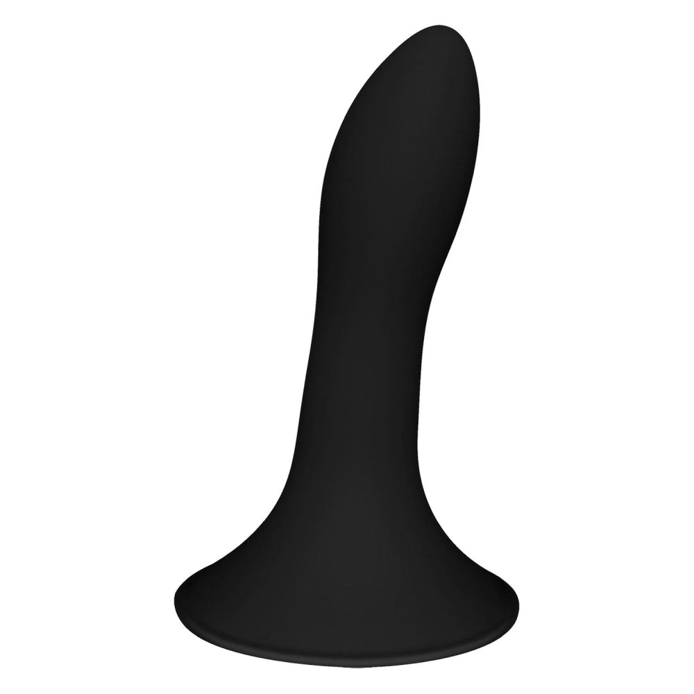 Dildo Clasic Dreamtoys - Negru, 13 cm - Termoreactiv - Dubla densitate - Baza cu ventuza puternica