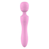 Vibrator Wand Dreamtoys The Candy Shop Pink Lady - 21.6 cm, fara ftalati sau latex - 7 Moduri Vibratii, 3 Moduri Viteza - Reincarcabil, Impermeabil IPX7 - Roz