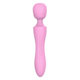 Vibrator Wand Dreamtoys The Candy Shop Pink Lady - 21.6 cm, fara ftalati sau latex - 7 Moduri Vibratii, 3 Moduri Viteza - Reincarcabil, Impermeabil IPX7 - Roz