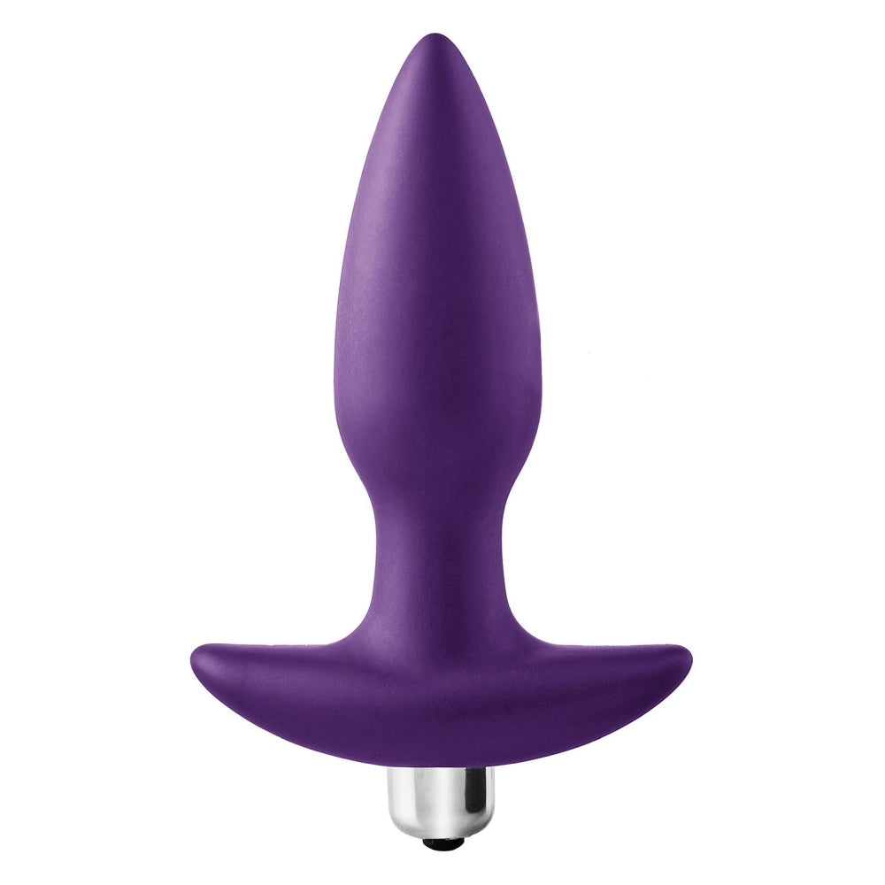 Dop Anal Vibrator Dreamtoys Flirts Butt Plug, Medium, Mov, 10 Moduri Vibratii, glont vibrant detasabil