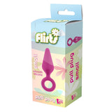 Dop Anal Dreamtoys Flirts Pull Plug, Small, Roz, cu Inel de suport