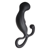Stimulator Prostata Dream Toys Fatasstic, Negru, cu maner tip inel, silicon moale, stimulare perineu, 13.5 cm