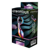 Dop Anal de Sticla Glamour Glass Chunky Ring Butt Plug, Large, cu sistem de prindere inelat, fara ftalati sau latex, 13 cm