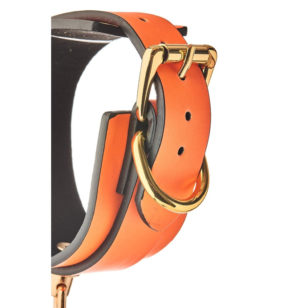 Dreamtoys Catuse BDSM Bondage Stralucitoare in Intuneric cu Captuseala Moale si Lant Detasabil - Fetish si Bondage Reglabile pentru Jocuri BDSM