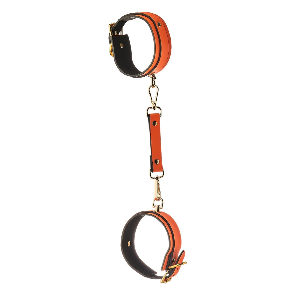 Dreamtoys Catuse BDSM Bondage pentru glezne stralucitoare in intuneric Dream Toys Radiant - Reglabile, Captuseala moale, Lant detasabil, Accesorii fara nichel