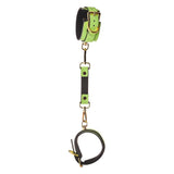 Catuse fosforescente BDSM Bondage captusite cu neopren, reglaj cu catarama, lant detasabil, accesorii bondage pentru incepatori si avansati