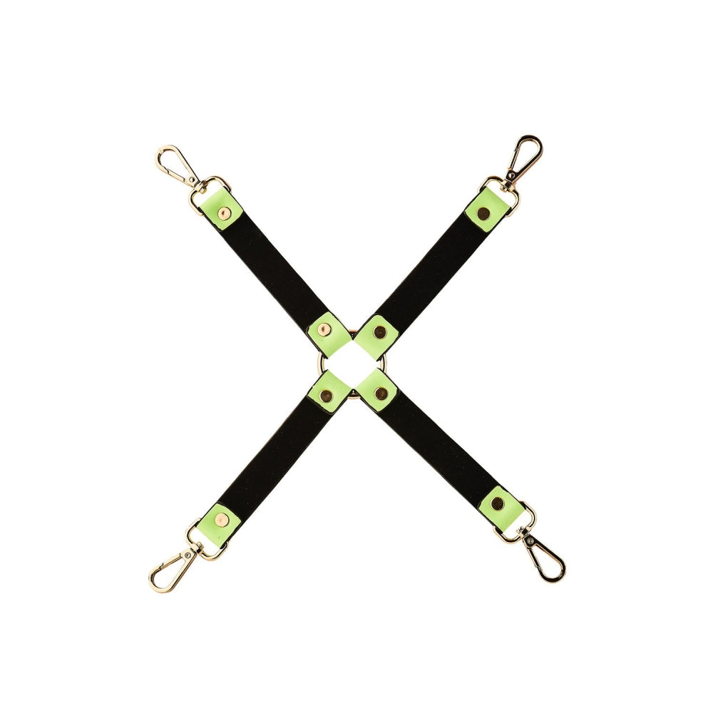Catuse BDSM Bondage Hogtie Fosforescent Dream Toys Radiant, Accesorii cu Carabiniere si Metal Fara Nichel