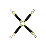 Catuse BDSM Bondage Hogtie Fosforescent Dream Toys Radiant, Accesorii cu Carabiniere si Metal Fara Nichel