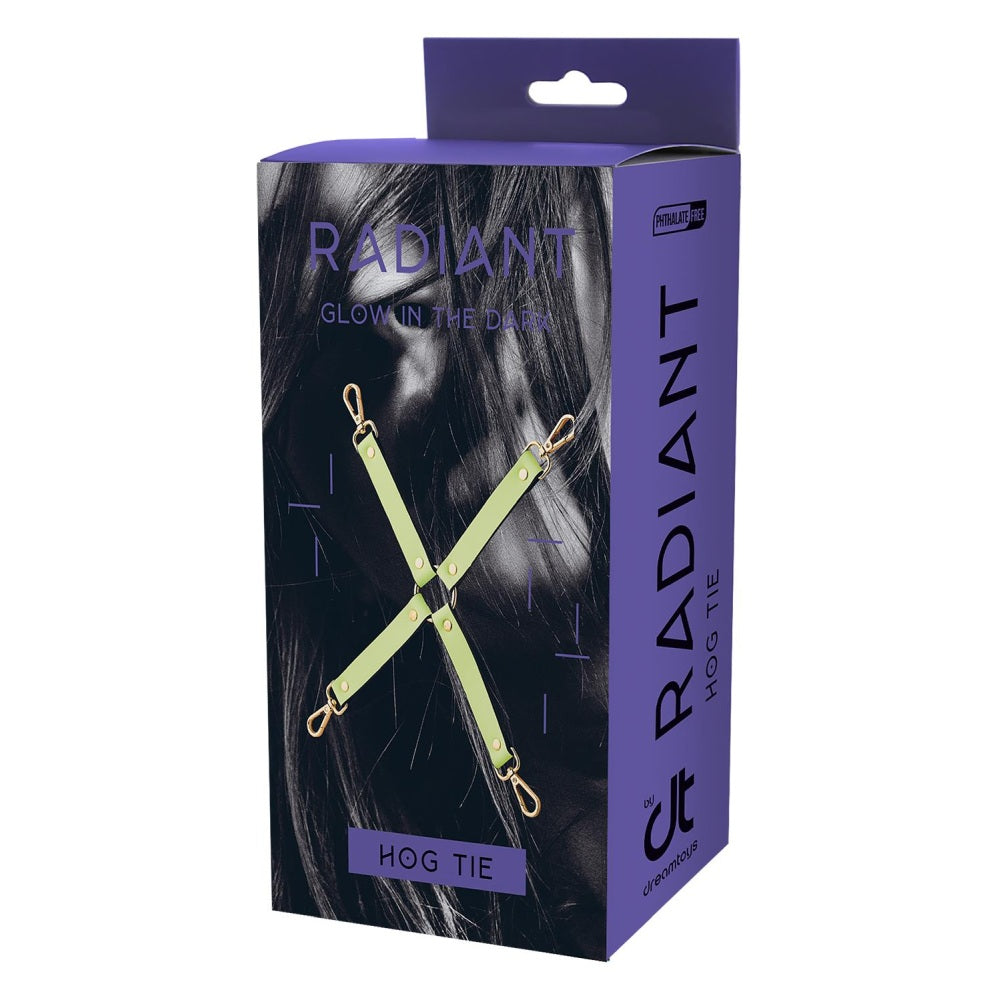 Catuse BDSM Bondage Hogtie Fosforescent Dream Toys Radiant, Accesorii cu Carabiniere si Metal Fara Nichel
