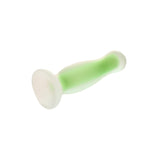 Dop Anal Fosforescent Radiant Soft Glow-In-The-Dark Butt Plug, Small, Verde, Baza cu ventuza, 11 cm