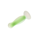 Dop Anal Fosforescent Radiant Soft Glow-In-The-Dark Butt Plug, Small, Verde, Baza cu ventuza, 11 cm