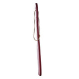 Paleta BDSM Spanking Blaze Elite – Piele Artificiala Rosie, Flexibila, cu Snur Auriu pentru Prindere, 32 cm