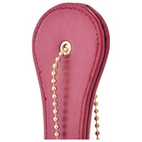 Paleta BDSM Spanking Blaze Elite – Piele Artificiala Rosie, Flexibila, cu Snur Auriu pentru Prindere, 32 cm