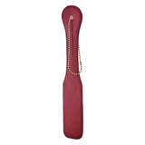 Set BDSM Fetis 5 piese din piele artificiala rosie cu curele reglabile, botnita, catuse, masca, paddle si flogger bici