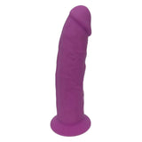 Dildo Realist din Silicon Premium cu Dubla Densitate si Ventuza Puternica – 15,2 cm, Termo-Reactiv, Material Silexpan pentru O Senzatie Naturala, Mov