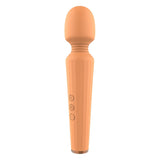 Vibrator Luxury Dreamtoys Glam Wand, Portocaliu, 21.5 cm, 5 Moduri Vibratii, 3 Moduri Viteza
