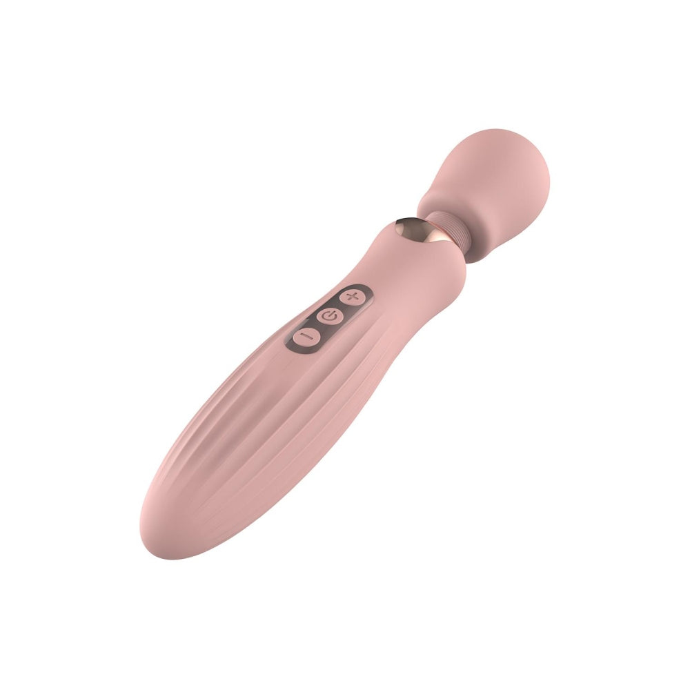 Vibrator Wand Dreamtoys Glam Large, Roz, 24 cm, 5 Moduri Vibratii, 3 Moduri Viteza