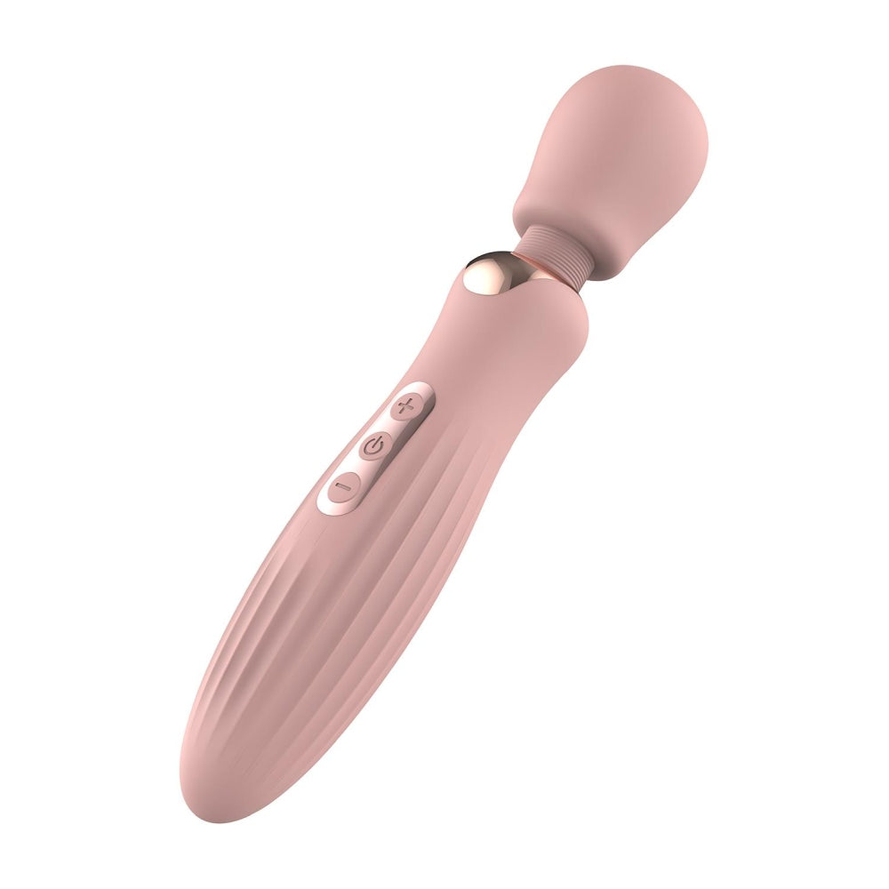 Vibrator Wand Dreamtoys Glam Large, Roz, 24 cm, 5 Moduri Vibratii, 3 Moduri Viteza