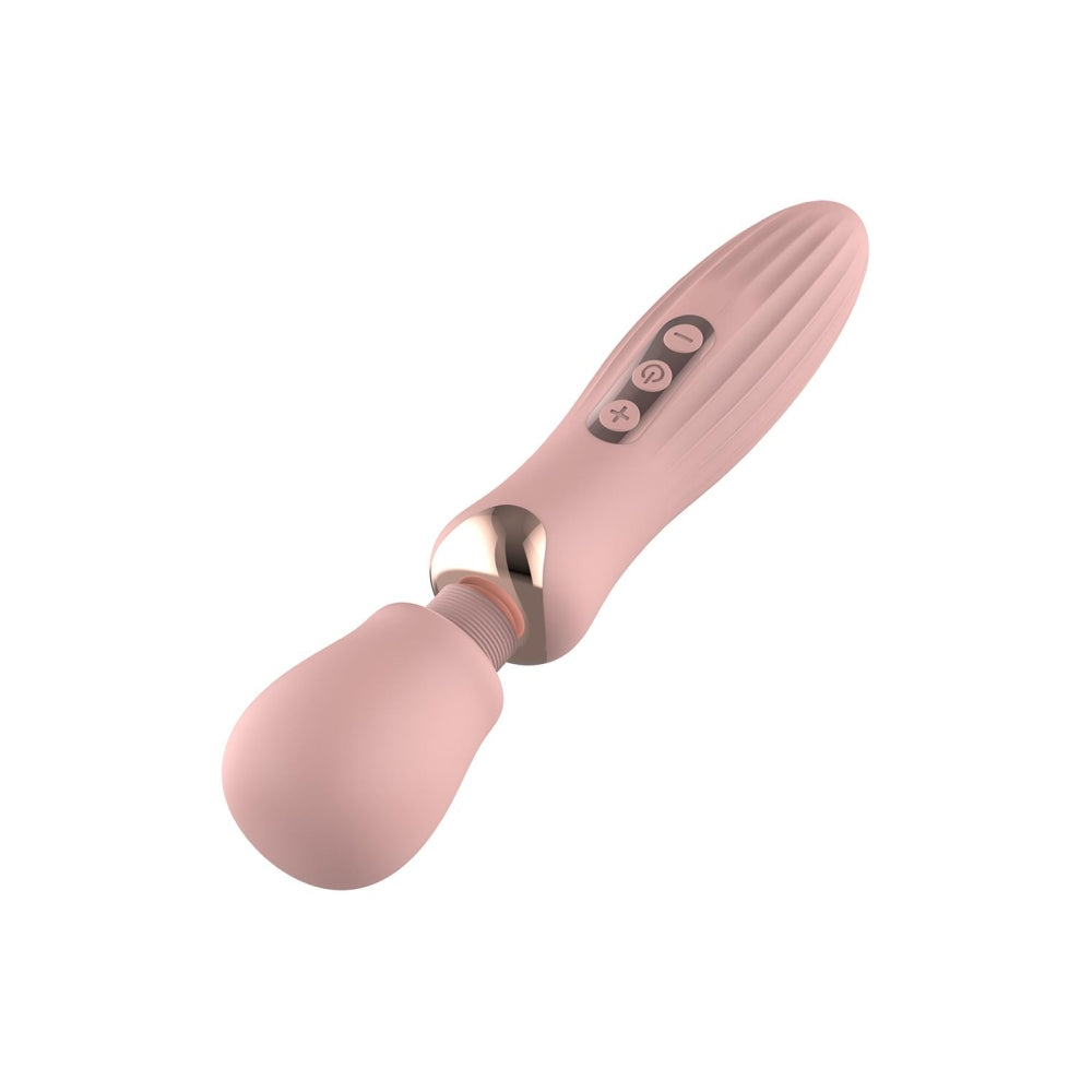 Vibrator Wand Dreamtoys Glam Large, Roz, 24 cm, 5 Moduri Vibratii, 3 Moduri Viteza