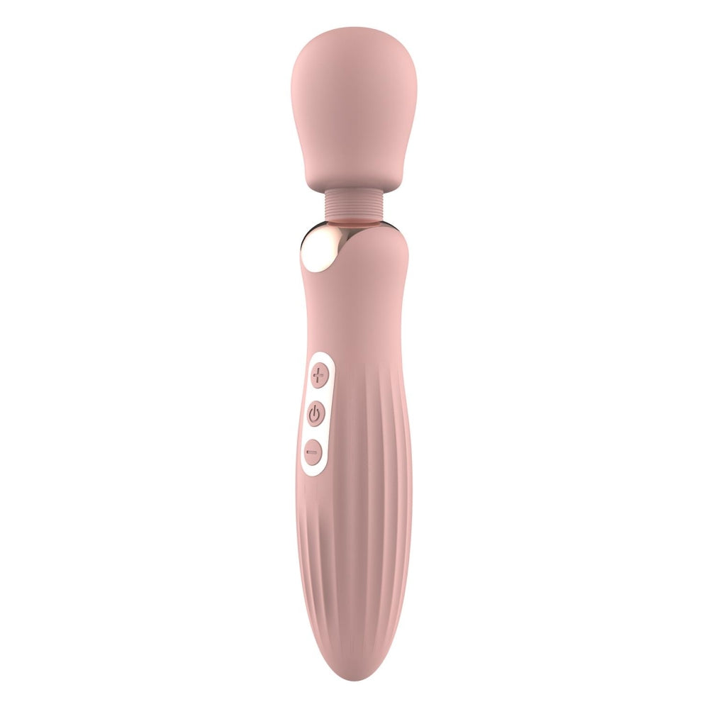 Vibrator Wand Dreamtoys Glam Large, Roz, 24 cm, 5 Moduri Vibratii, 3 Moduri Viteza