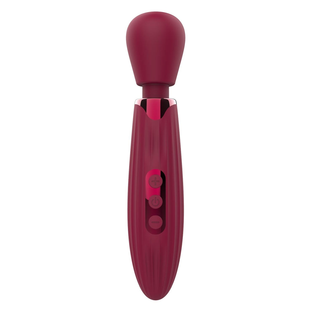 Vibrator Luxury Dreamtoys Glam Wand, Visiniu, 5 Moduri Viteza, 5 Moduri Vibratii, 20.5 cm, Incarcare USB