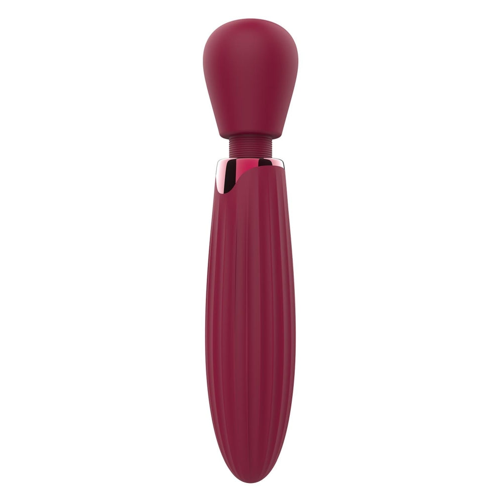 Vibrator Luxury Dreamtoys Glam Wand, Visiniu, 5 Moduri Viteza, 5 Moduri Vibratii, 20.5 cm, Incarcare USB