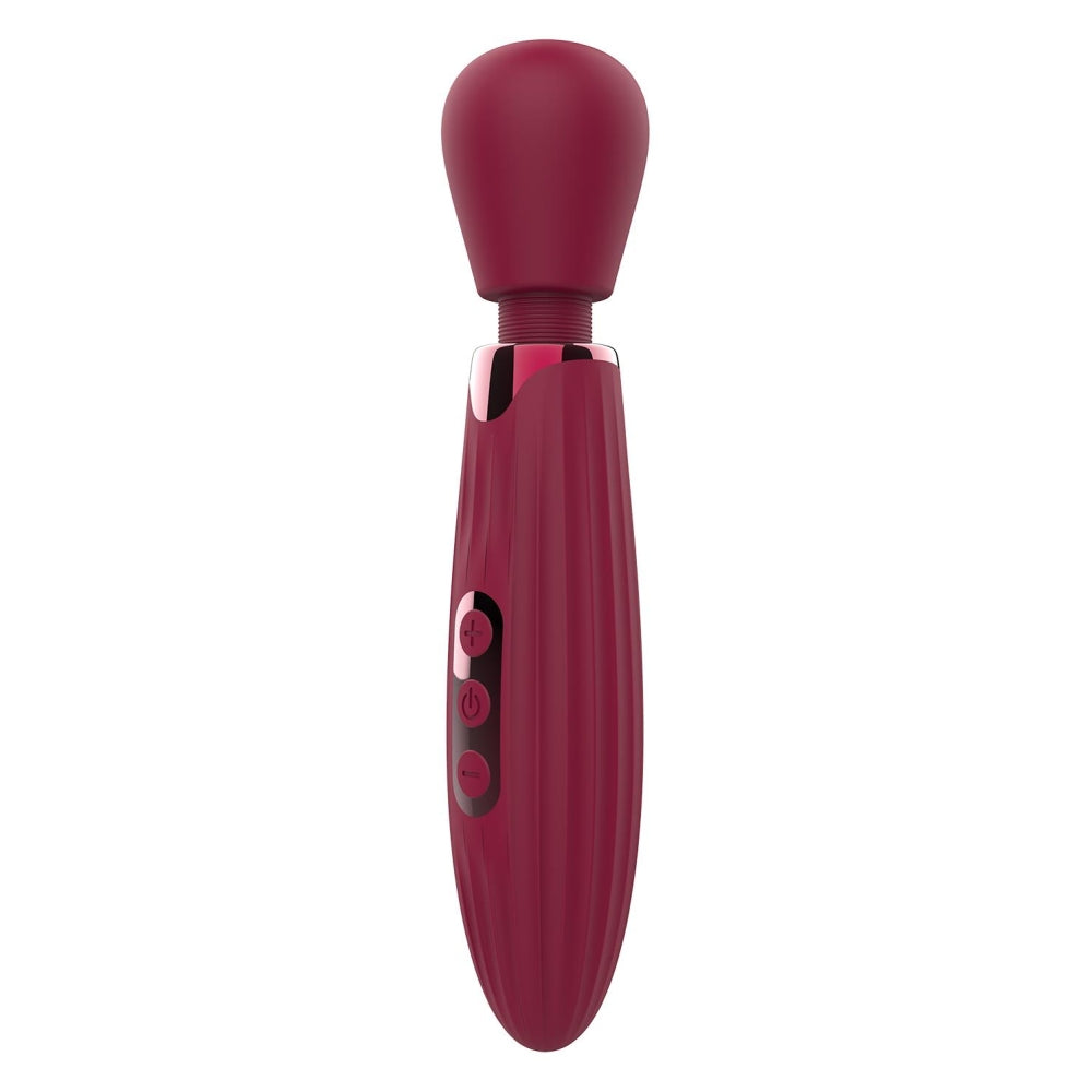 Vibrator Luxury Dreamtoys Glam Wand, Visiniu, 5 Moduri Viteza, 5 Moduri Vibratii, 20.5 cm, Incarcare USB