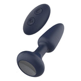 Dop Anal Vibrant Rotativ Dreamtoys Venus Rotating Anal Plug cu telecomanda, Mediu, Negru, 7 Moduri Vibratii, 3 Moduri Viteza, Impermeabil IPX6, 14.5 cm