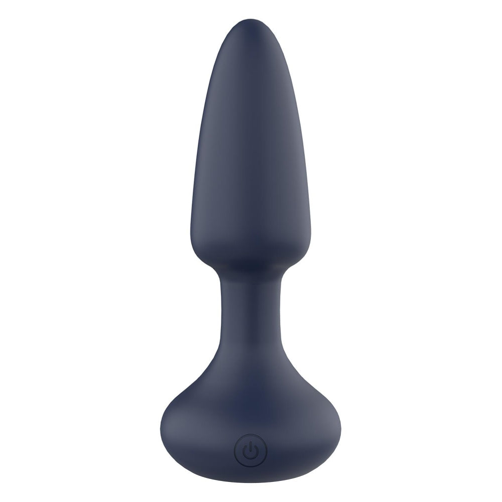 Dop Anal Vibrant Rotativ Dreamtoys Venus Rotating Anal Plug cu telecomanda, Mediu, Negru, 7 Moduri Vibratii, 3 Moduri Viteza, Impermeabil IPX6, 14.5 cm