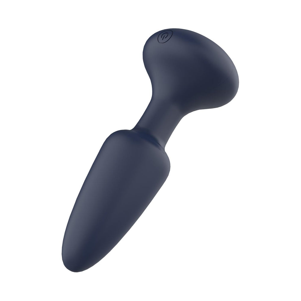 Dop Anal Vibrant Rotativ Dreamtoys Venus Rotating Anal Plug cu telecomanda, Mediu, Negru, 7 Moduri Vibratii, 3 Moduri Viteza, Impermeabil IPX6, 14.5 cm